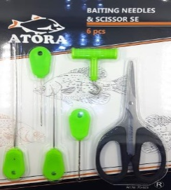 ATORA adatų rinkinys BAITING NEEDLES & SCISSOR SET