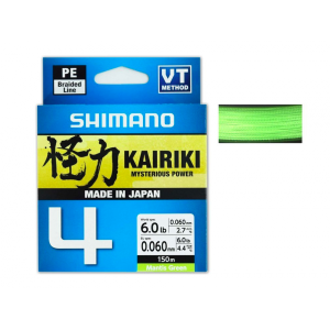 SHIMANO pintas valas KAIRIKI 4 150m Mantis Green
