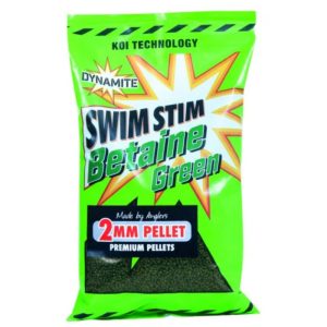 DYNAMITE BAITS peletės Swim Stim Betaine green 2mm 900gr