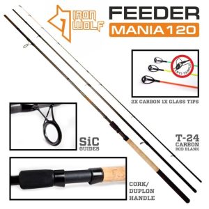 Iron Wolf dugninė meškerė FEEDER MANIA 3.90m iki 120g