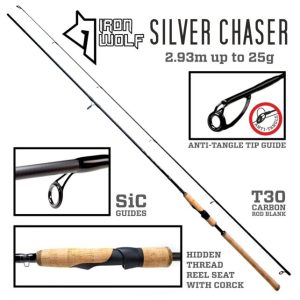 Iron Wolf spiningas SILVER CHASER 2.93m 25g